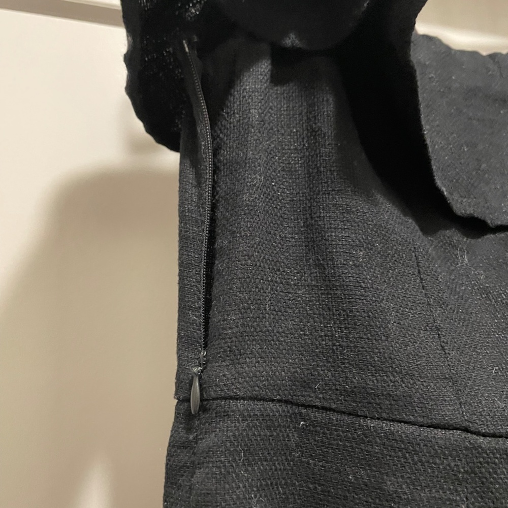 Black Off the Shoulder Mini Dress - Picture 3 of 6